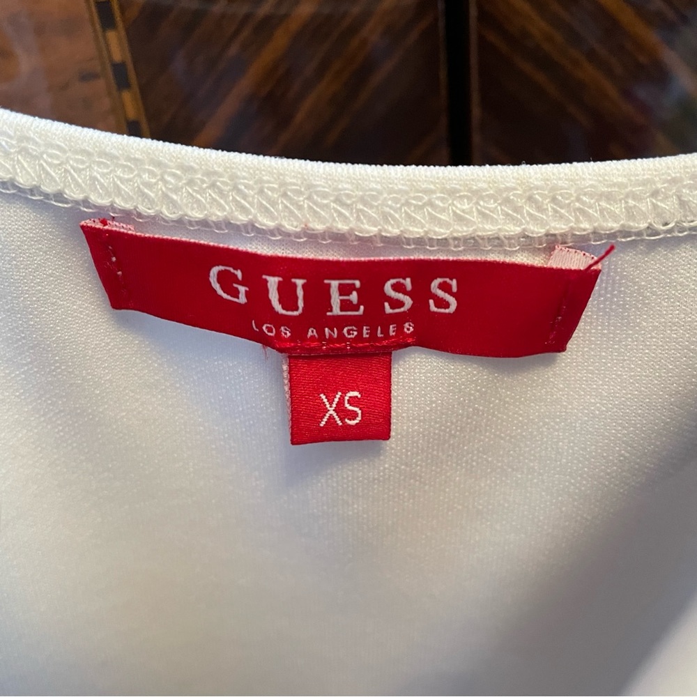 GUESS White Floral Dress, XS - Picture 6 of 7